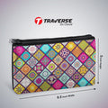 2 Zipper-Collage Printed Pencil Pouch  (Digitally Printed On Both Side) By Traverse