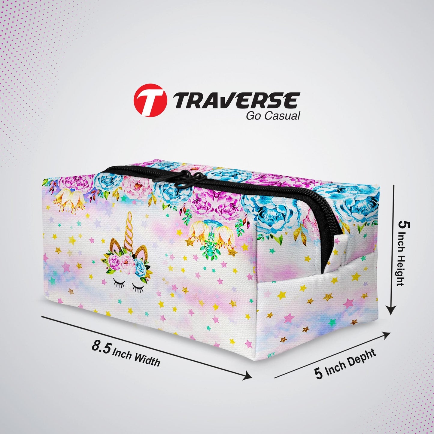Unicorn Box Pouch (Digitally printed on Cloth)