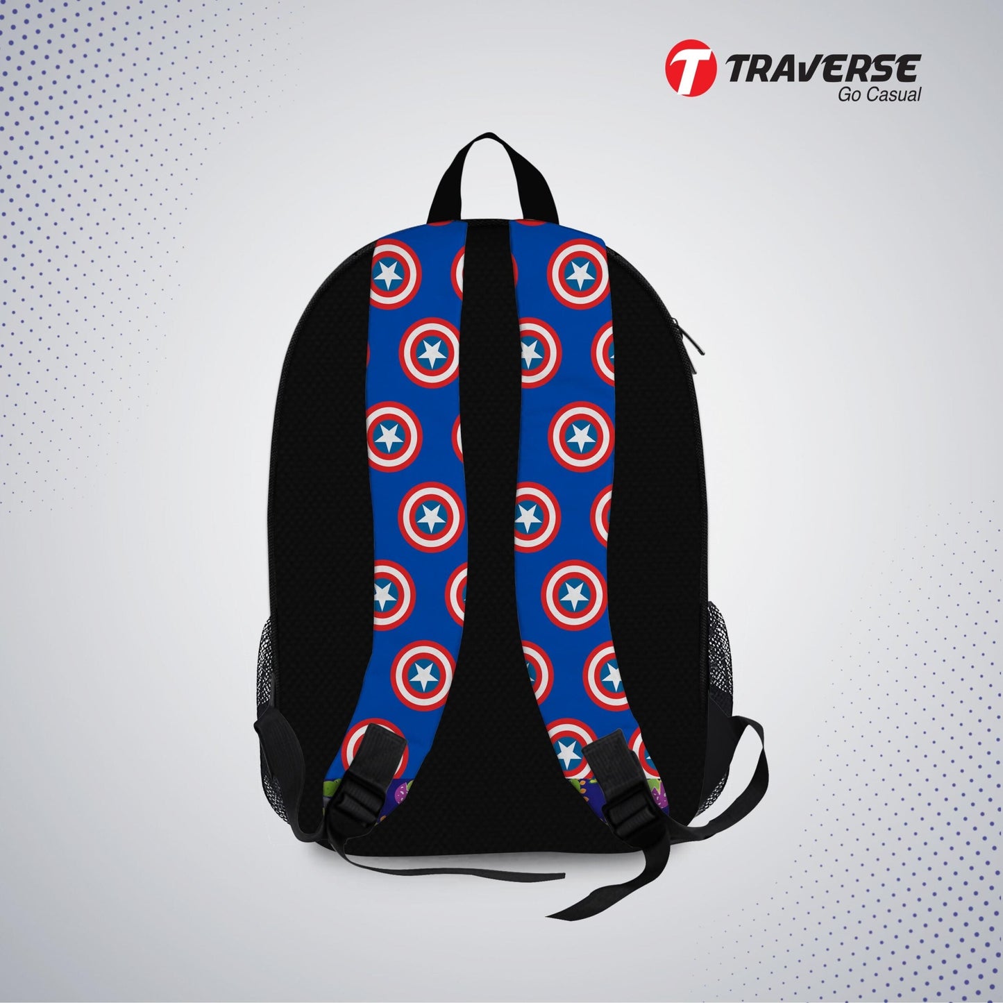 Kids Bag- Captain America , Backpack for Kindergarten (KG), Pre-school classes. Allover printed