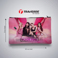 Black Pink Pencil Pouch (Digitally printed on Cloth)