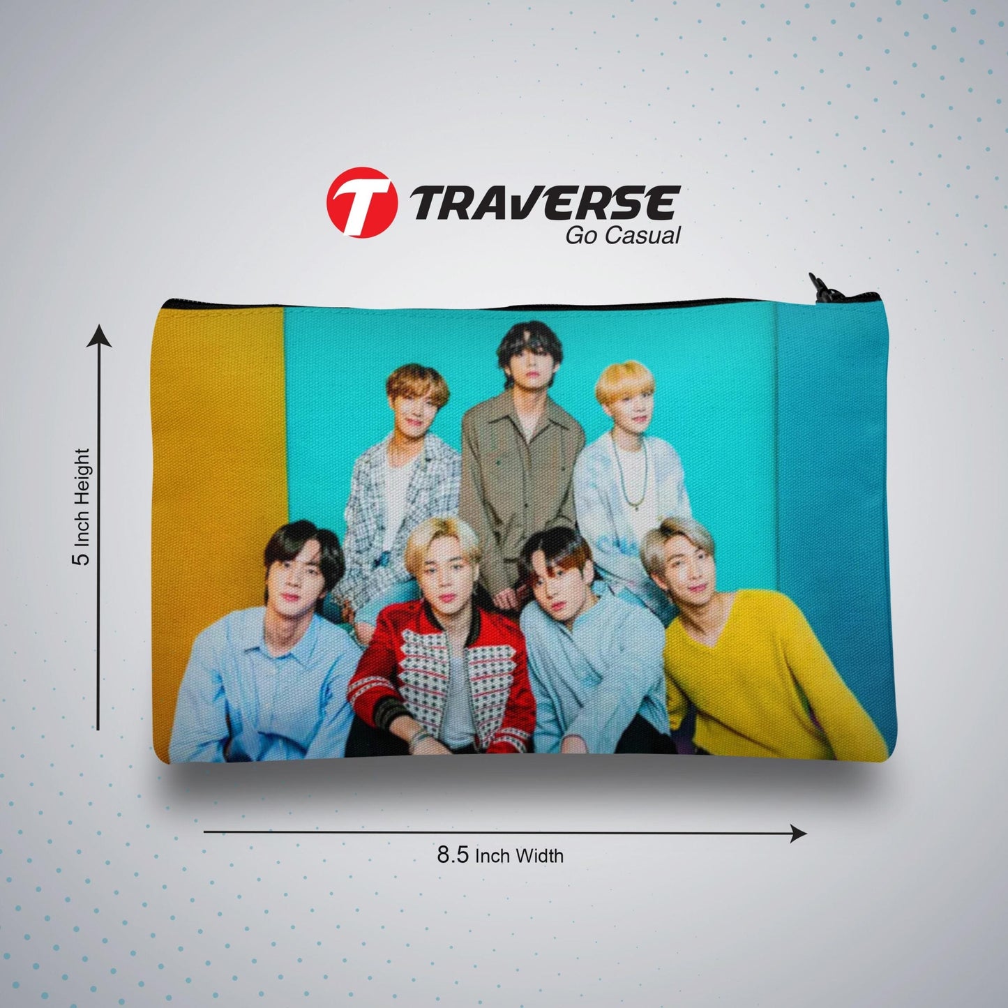 BTS Pencil / Pen  Pouch   (Digitally printed on Cloth)