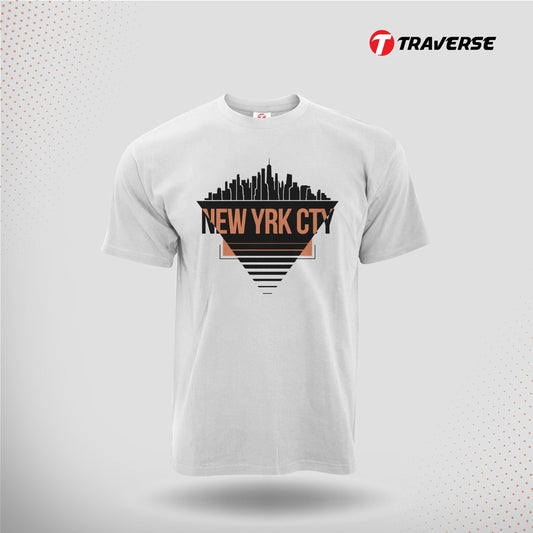 New York Digitally Printed T-Shirt for Men by Traverse