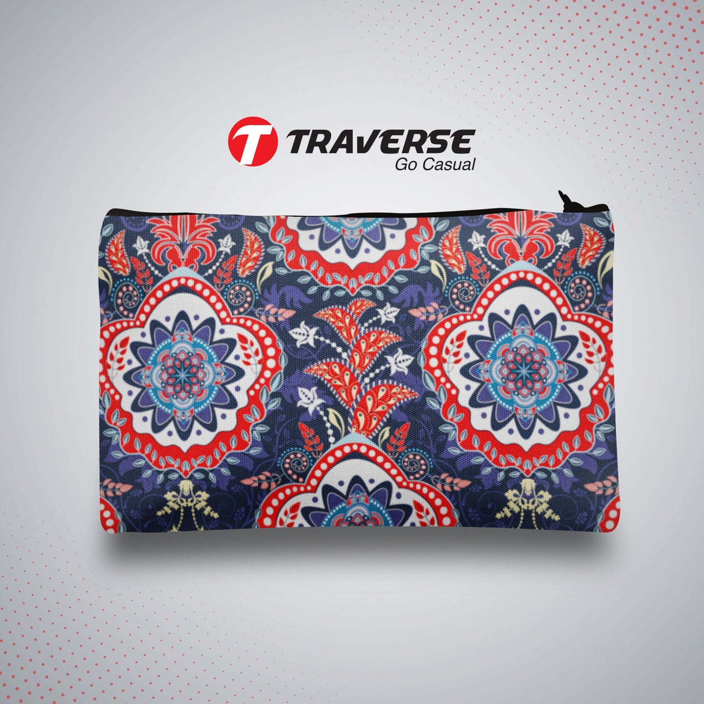 Floral Pencil Pouch For Girls (Digitally printed on Cloth)