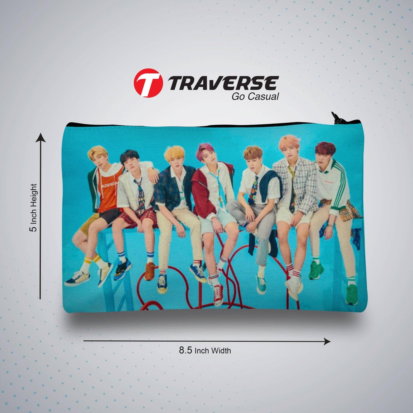 BTS Pencil / Pen  Pouch   (Digitally printed on Cloth)