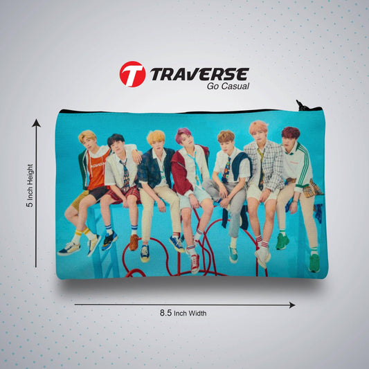 BTS Pencil / Pen  Pouch   (Digitally printed on Cloth)