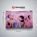 Black Pink Pencil Pouch (Digitally printed on Cloth)
