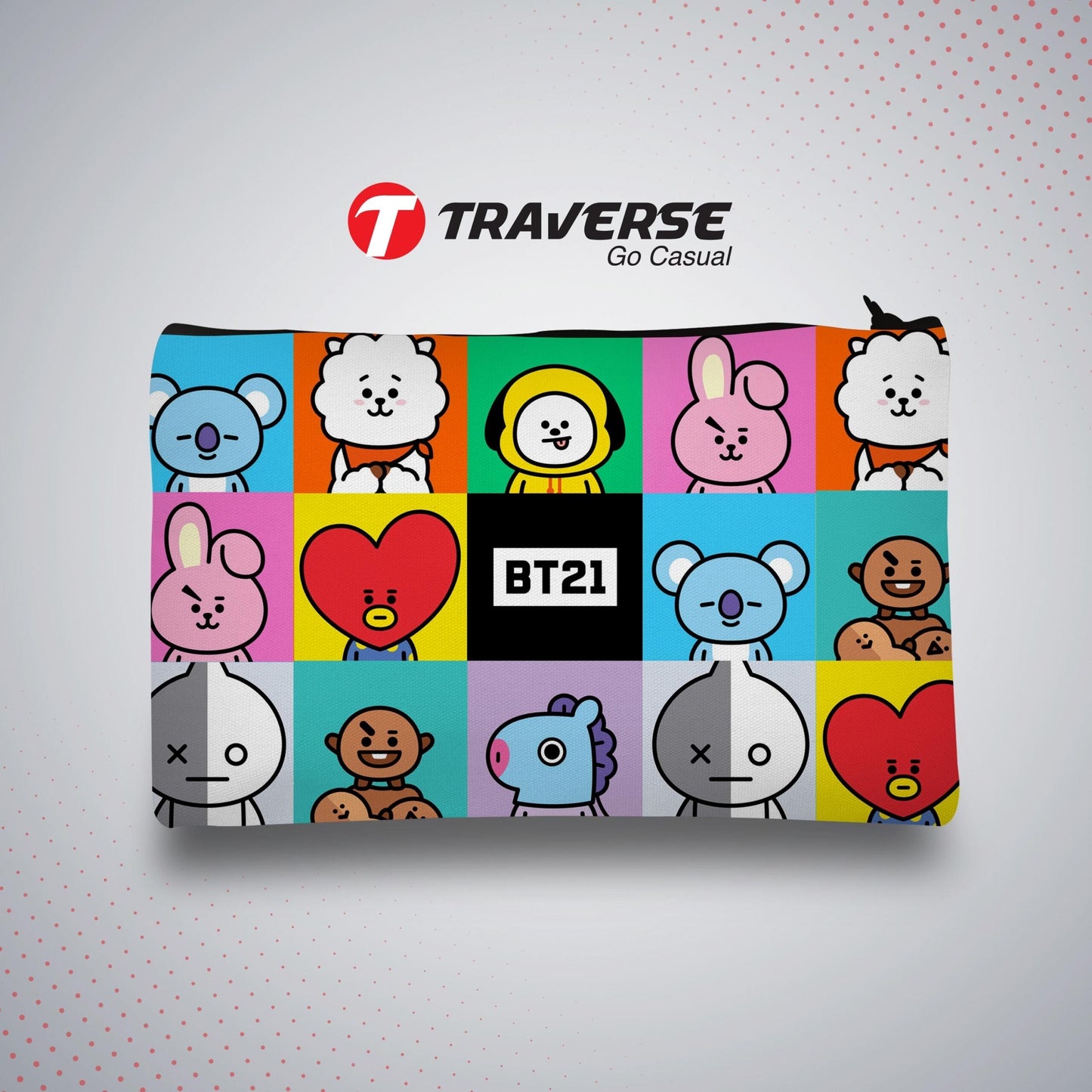 BT-21 Pencil Pouch (Digitally printed on Cloth)