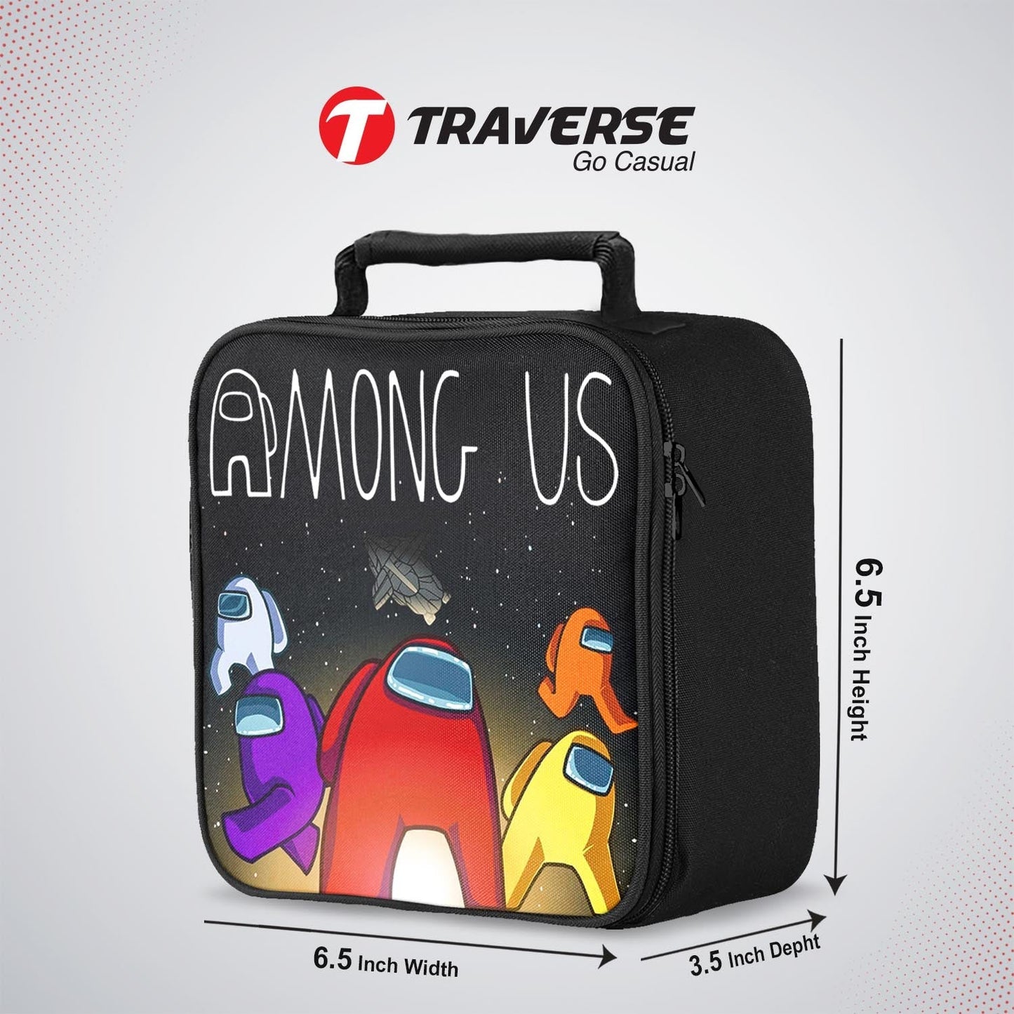 Among Us Sandwich/Lunch box for kids (Digitally printed on Cloth) by Traverse