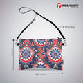 Floral Design - Girl Pouch (Digitally printed on Cloth) with shoulder strap