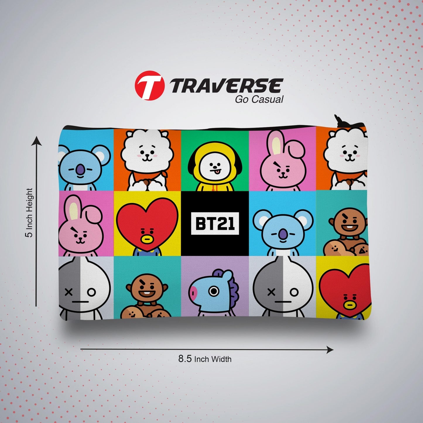 BT-21 Pencil Pouch (Digitally printed on Cloth)