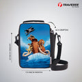 Traverse Iceage Lunch Bag with option to carry water bottle- Digitally printed and manufactured by Traverse