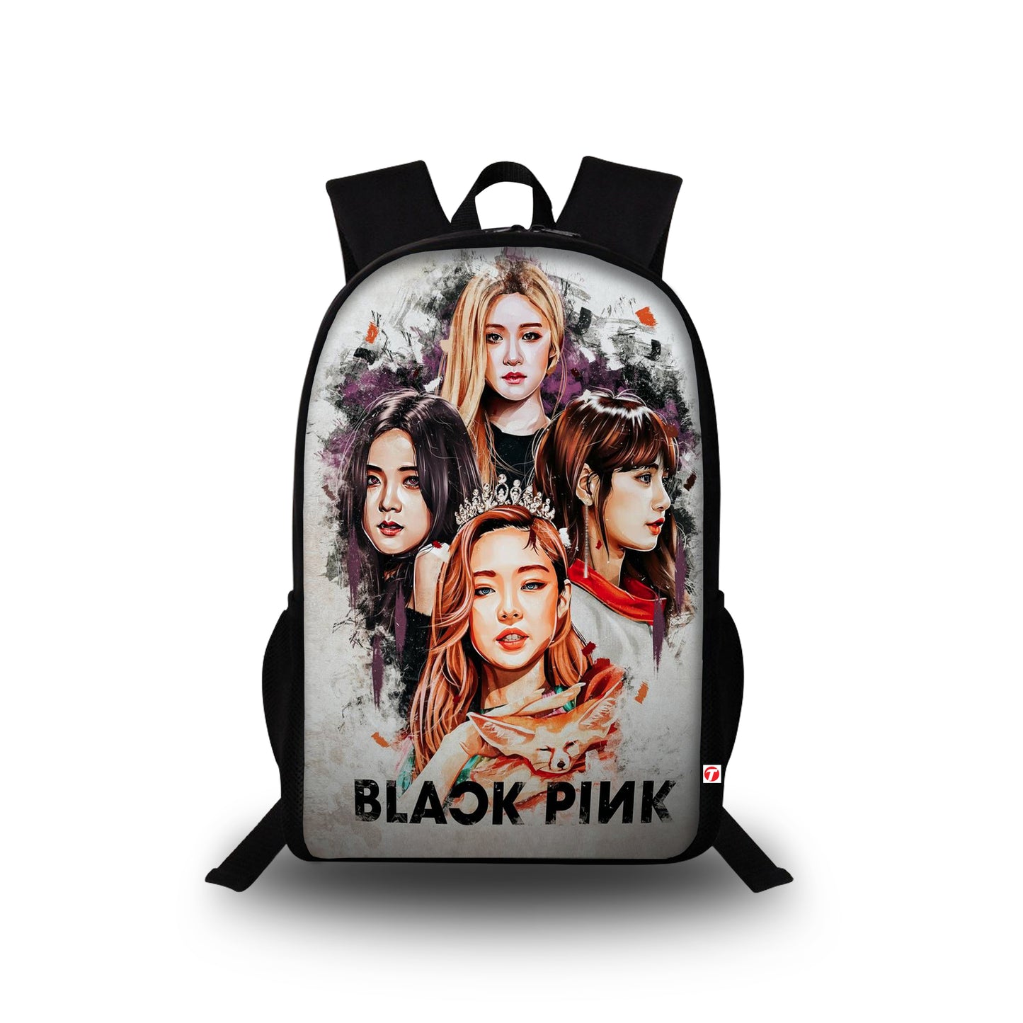 Black Pink Digital Printed Bag for Girls