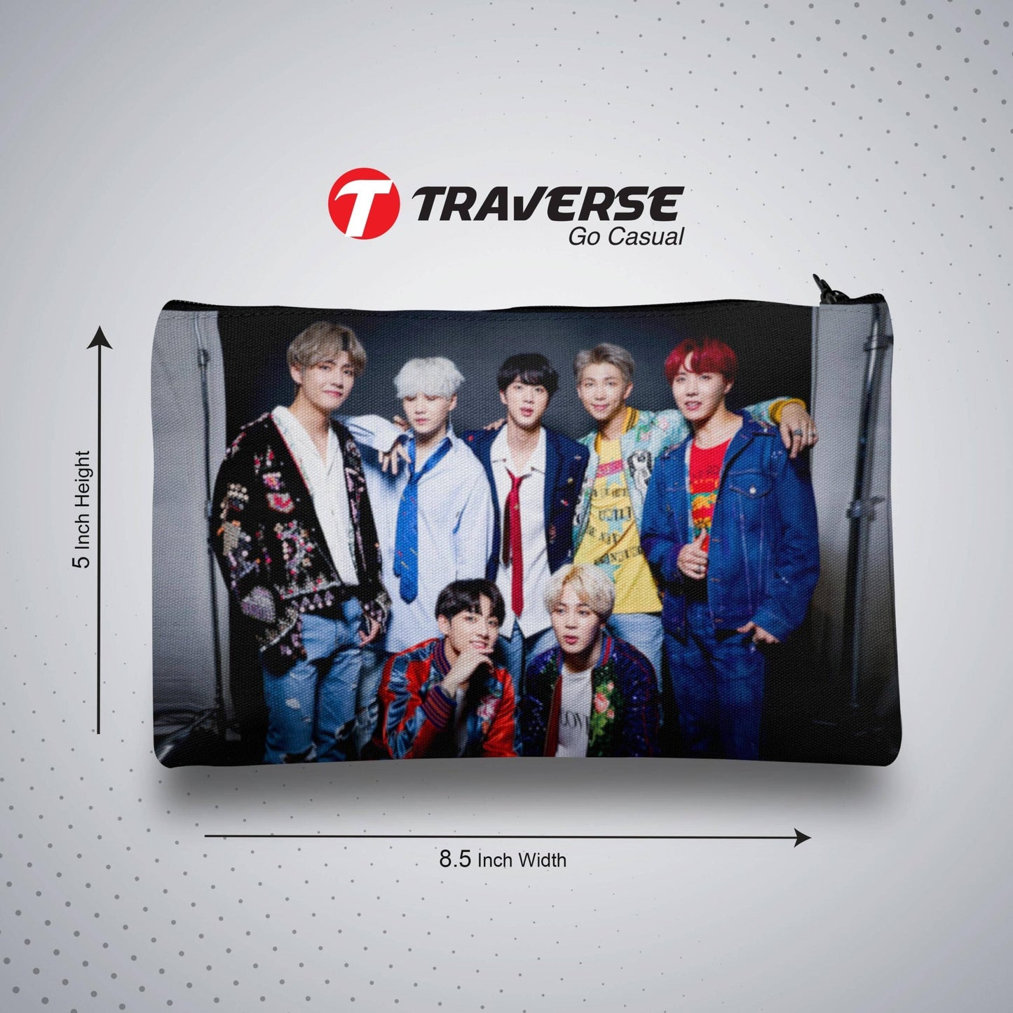 BTS Pencil / Pen  Pouch   (Digitally printed on Cloth)