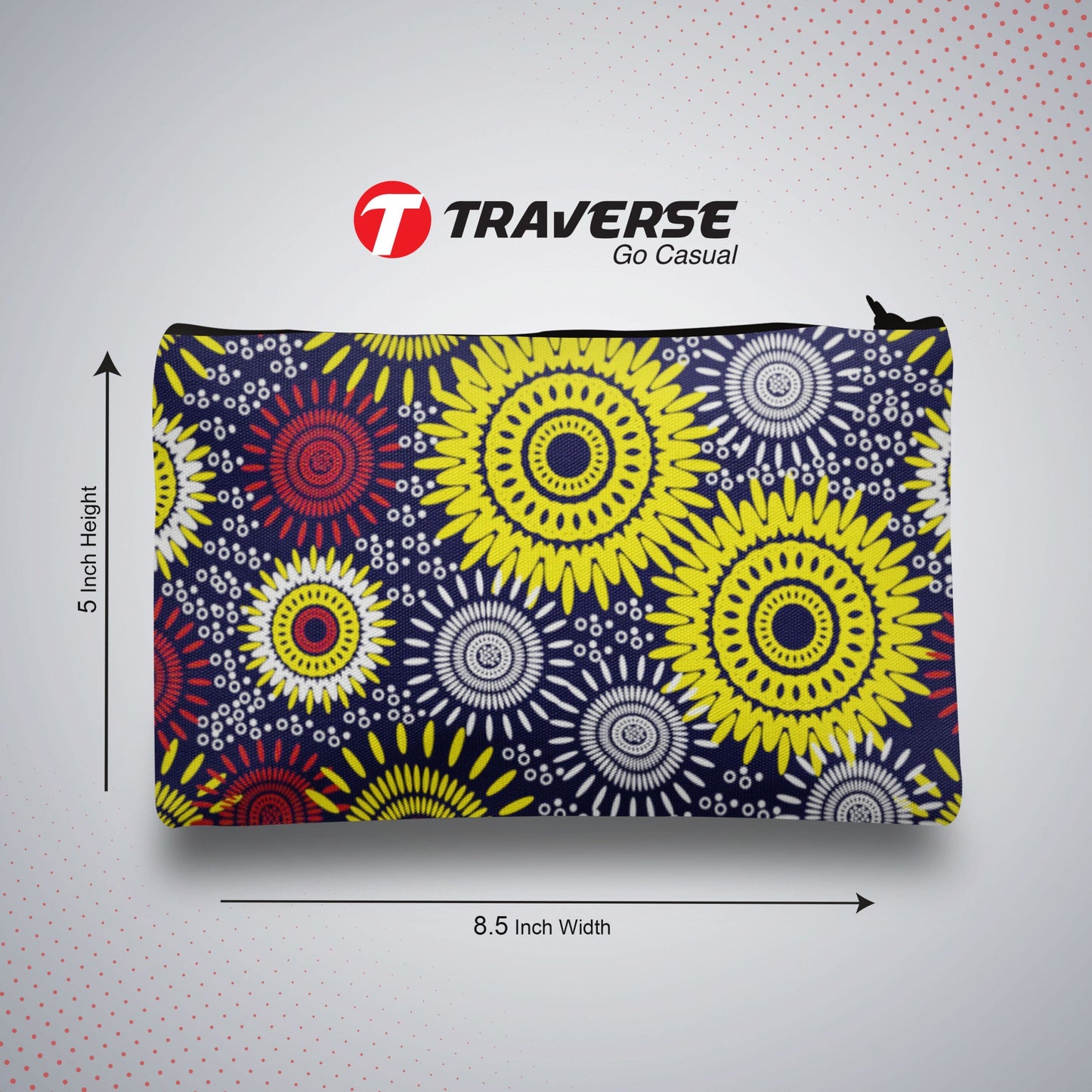 Floral Pencil Pouch For Girls (Digitally printed on Cloth)