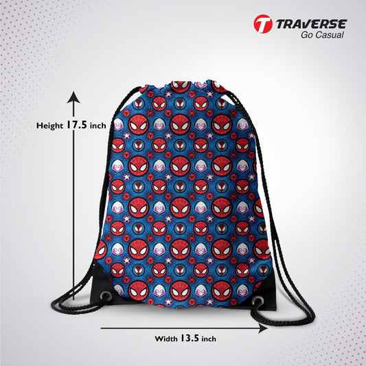 Spider Man Digitally Printed Drawstring Bag