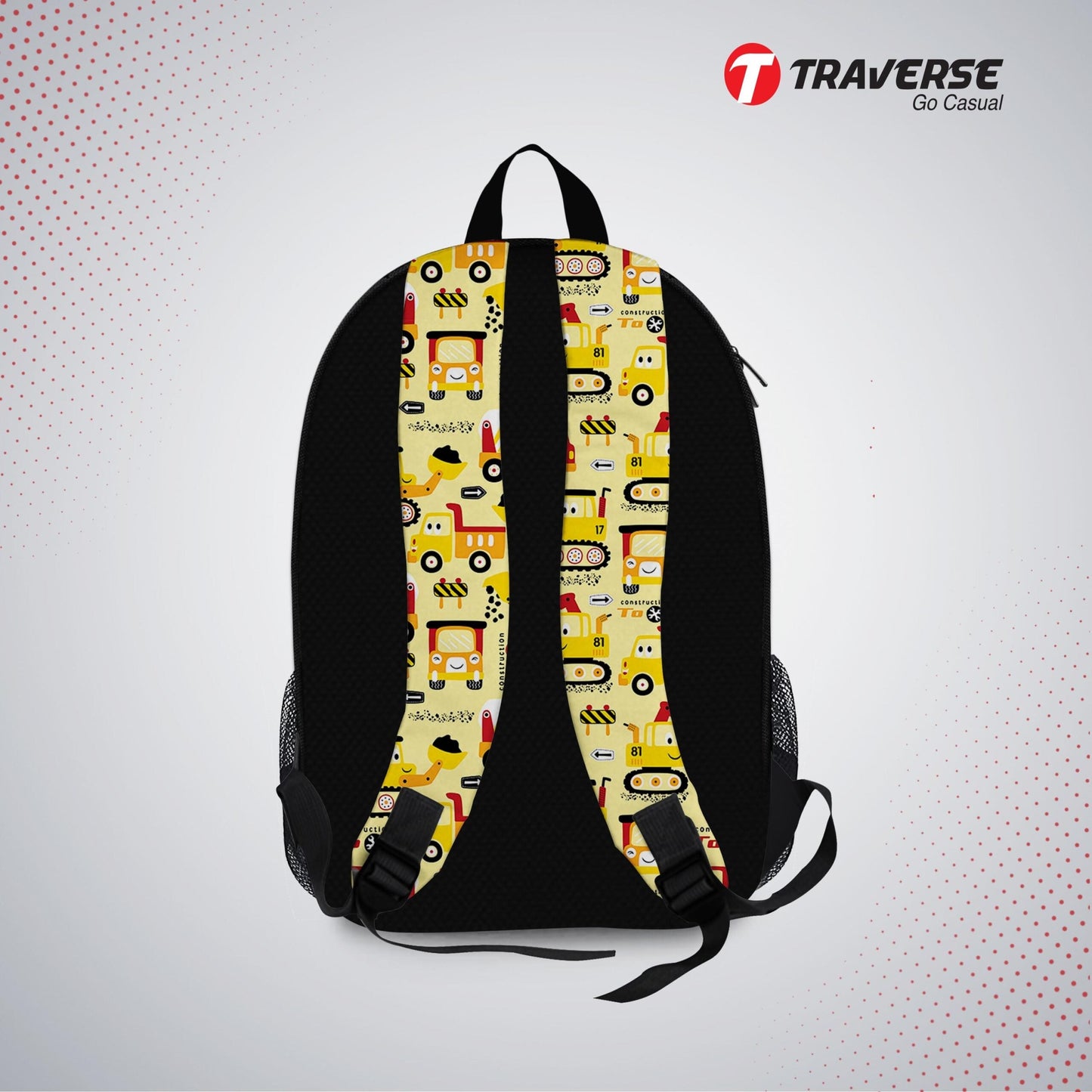 Kids Bag- Cars , Backpack for Kindergarten (KG), Pre-school classes. Allover printed
