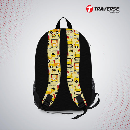 Kids Bag- Cars , Backpack for Kindergarten (KG), Pre-school classes. Allover printed