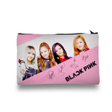 Black Pink Pencil Pouch (Digitally printed on Cloth)