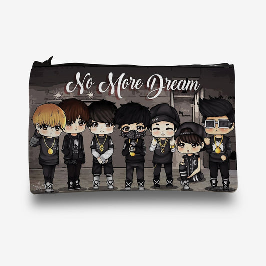 Traverse BTS / BT21 pencil pouch for boys & girls. Digitally printed on Fabric with both sides printed