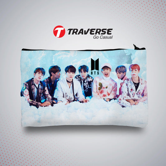 BTS Pencil Pouch - KPOP pencil case (Digitally Printed on Fabric)