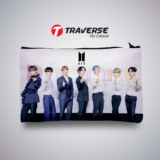 BTS Pencil Case- Digitally Ptinted on Fabric by Traverse