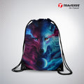 Wolf Digitally Printed Drawstring Bag