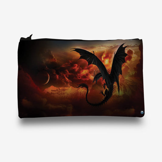 Traverse Dragon pencil pouch for boys & girls. Digitally printed on Fabric with both sides printed