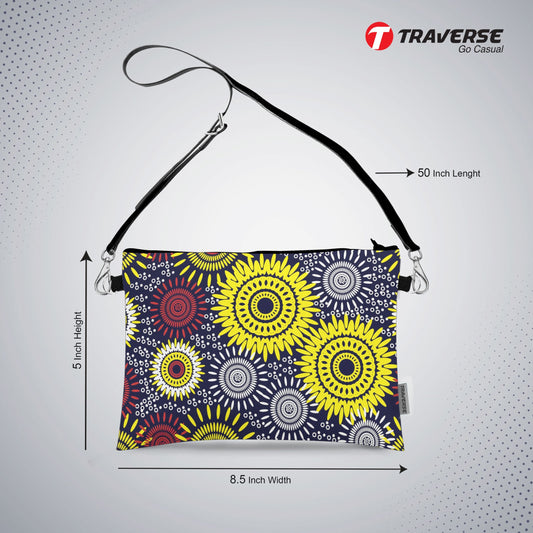 Floral Pencil Pouch For Girls (Digitally printed on Cloth)