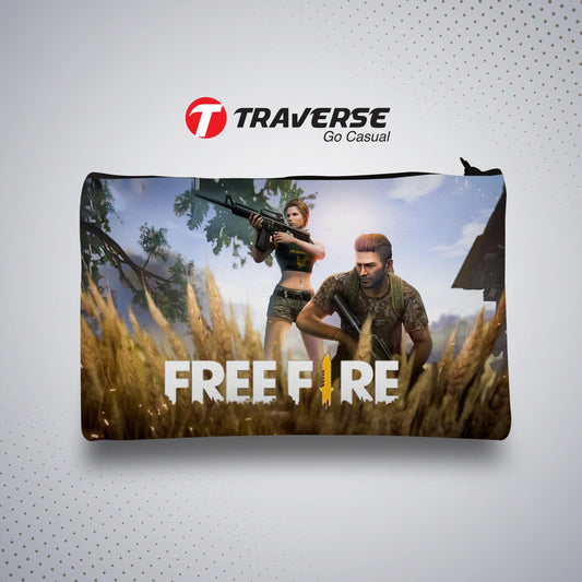 Free Fire Pencil Pouch (Digitally printed on Cloth)
