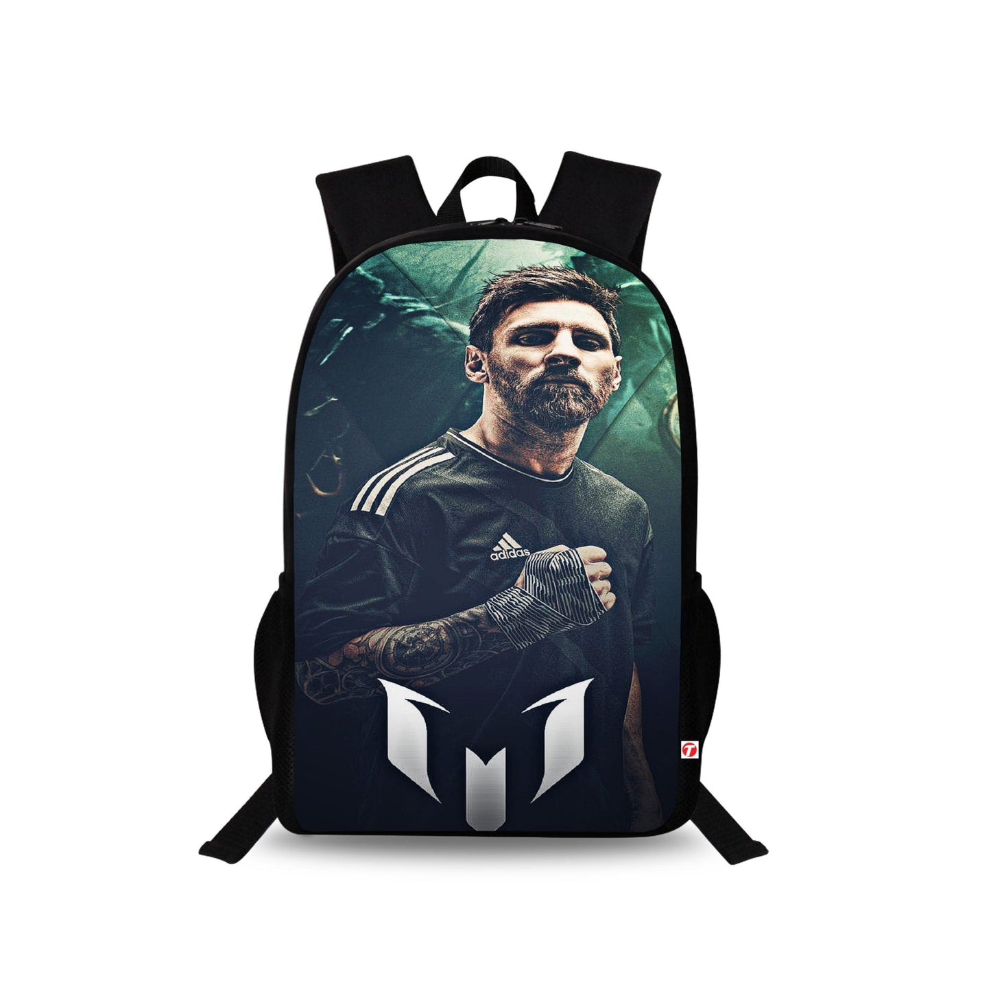 Traverse Messi Bags For Boys & Girls. Digitally printed on Fabric with latest technology. Dual Compartment large backpack