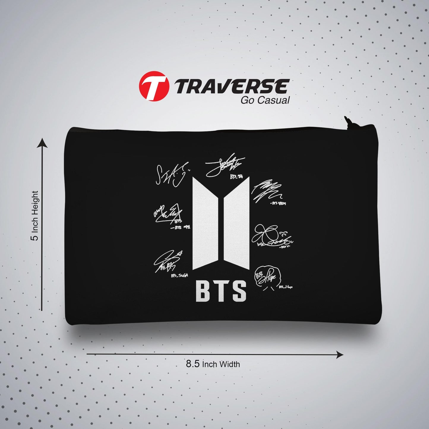 BTS -Pencil Pouch (Digitally printed on Cloth)