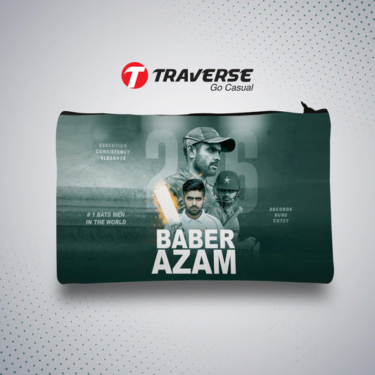 Traverse (BaberAzam) Pencil pouch for Boys & Girls. Printed on Fabric.