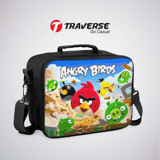 Angry Bird Lunch box for kids (Digitally printed on Cloth) by Traverse