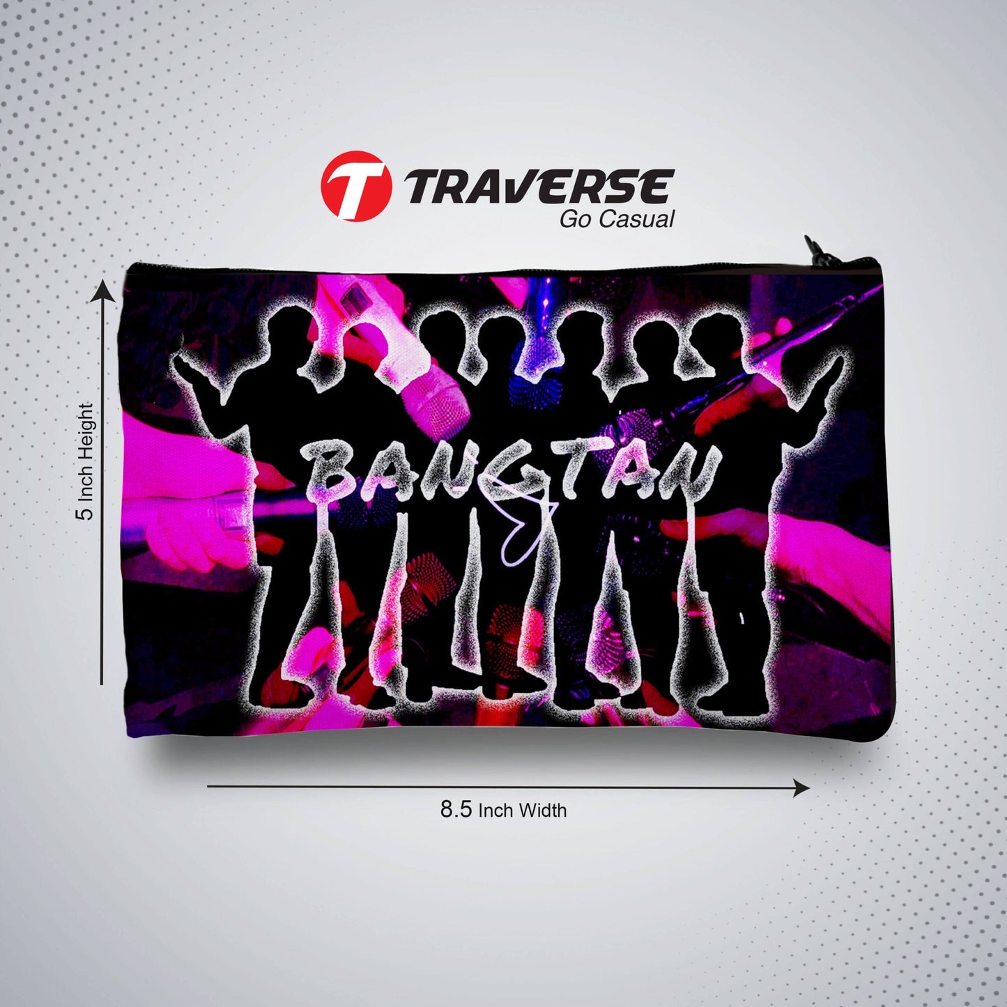 BTS Pencil Pouch - Best Quality KPOP Pencil Case (Digitally Printed on Fabric by Traverse)