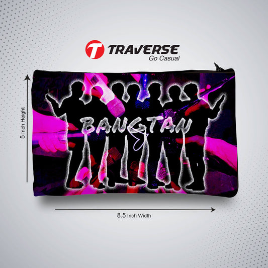 BTS Pencil Pouch - Best Quality KPOP Pencil Case (Digitally Printed on Fabric by Traverse)
