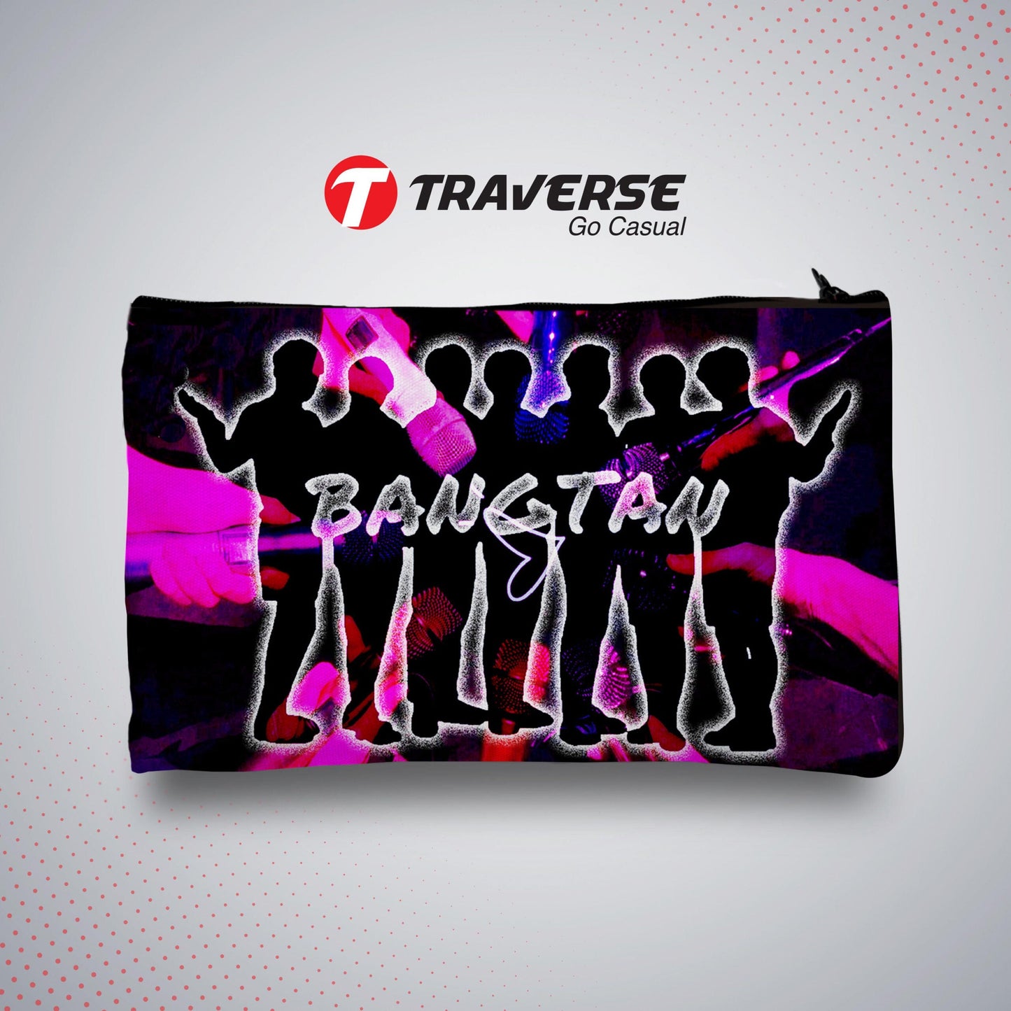 BTS Pencil Pouch - Best Quality KPOP Pencil Case (Digitally Printed on Fabric by Traverse)