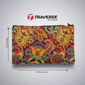 Floral Pencil Pouch For Girls (Digitally printed on Cloth)