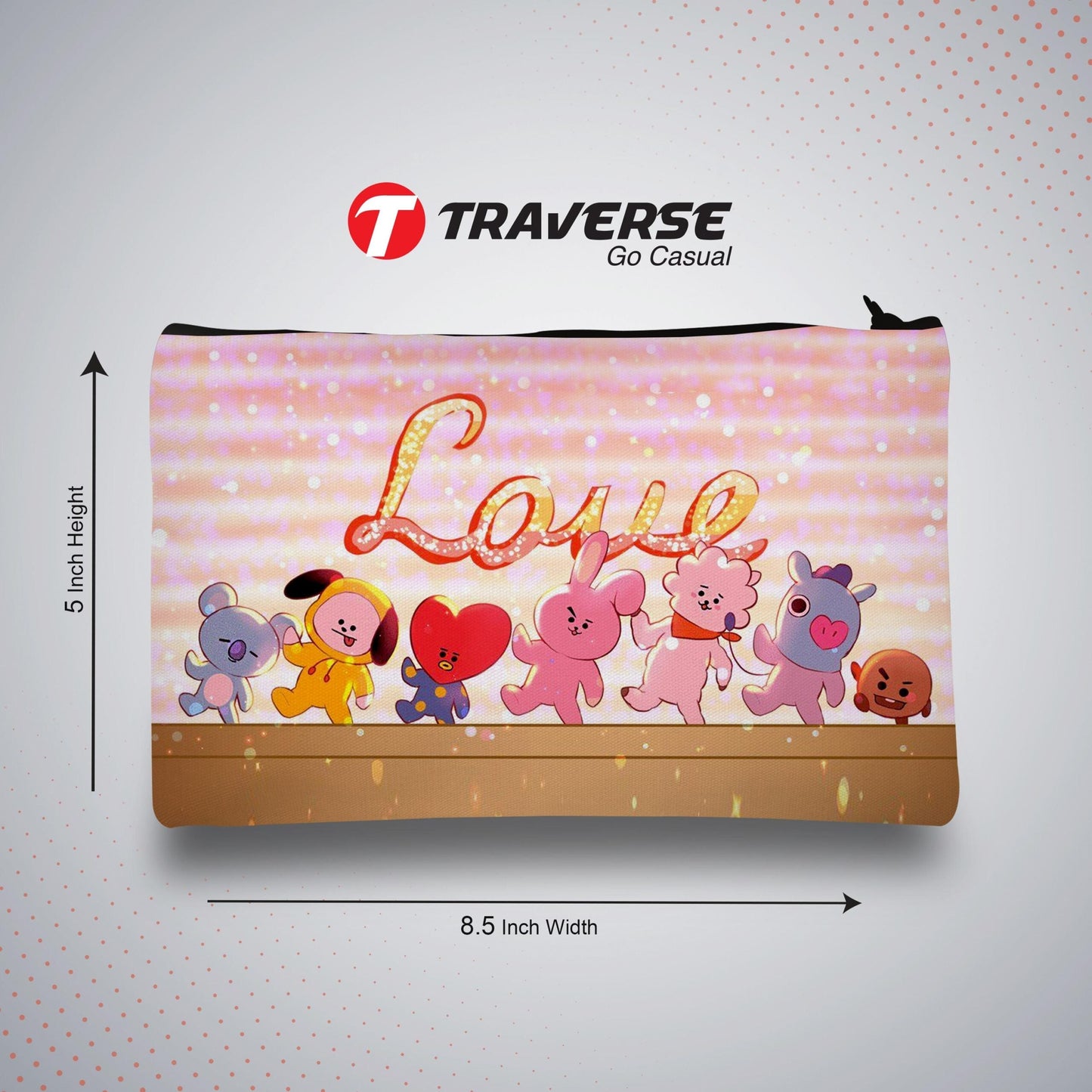 BT-21 Pencil Pouch (Digitally printed on Cloth)
