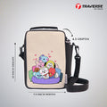 Traverse BT21 Lunch Bag with option to carry water bottle- Digitally printed and manufactured by Traverse