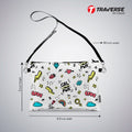 Girl power- Pouch (Digitally printed on Cloth) with shoulder strap
