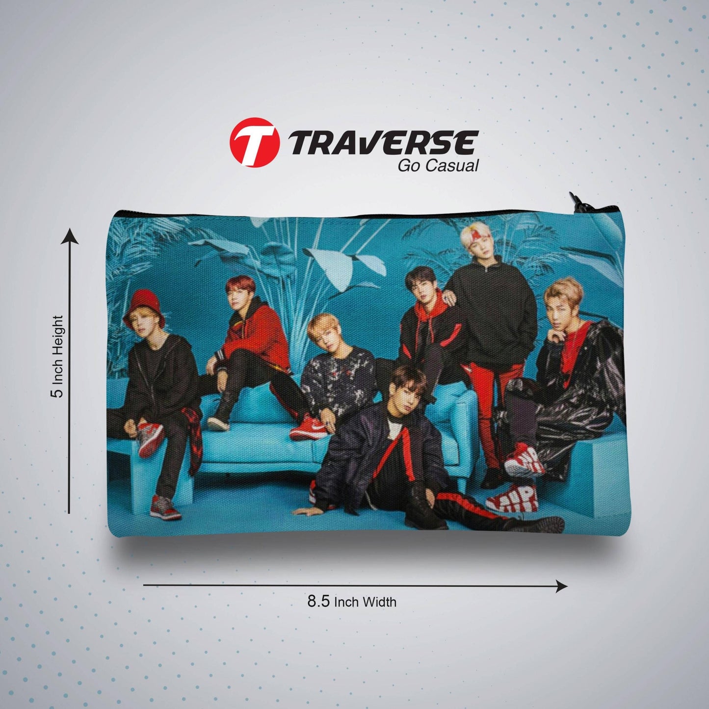 BTS Pencil / Pen  Pouch   (Digitally printed on Cloth)