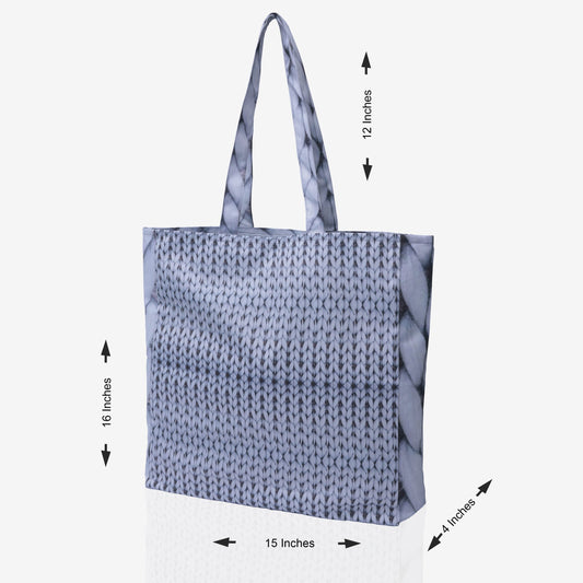 Traverse Canvas Printed Tote Bag for Women by TRAVERSE- Market Bag, Cute Tote Bag Aesthetic Purse, Handbag for Work, Book Bag, Accessories, Supplies, Office, School - 16x15 Inches