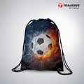 Football Digitally Printed Drawstring Bag