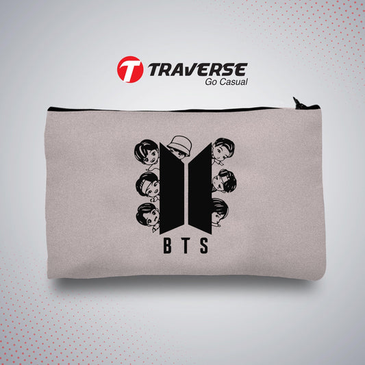 BTS Pencil Pouch - Best Quality KPOP pencil case (Digitally Printed on Fabric by Traverse)