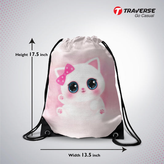 Cute Kitty Drawstring