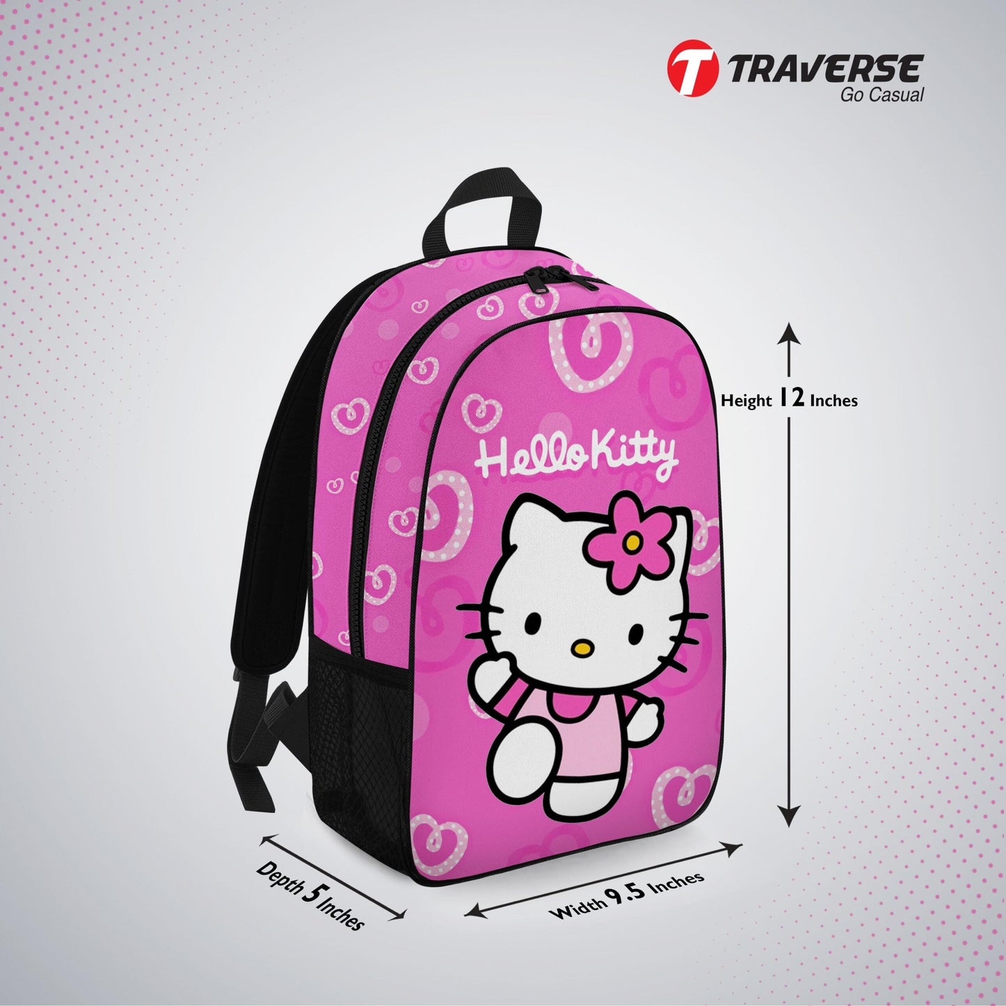 Kids Bag- Hello Kitty , Backpack for Kindergarten (KG), Pre-school classes. Allover printed