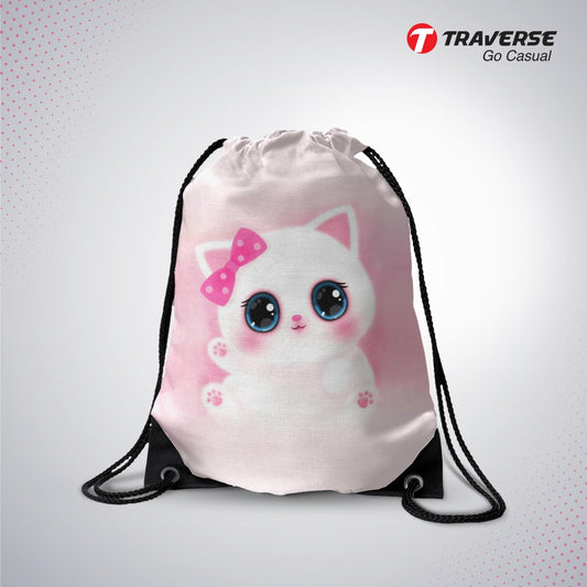 Cute Kitty Drawstring