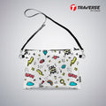 Girl power- Pouch (Digitally printed on Cloth) with shoulder strap
