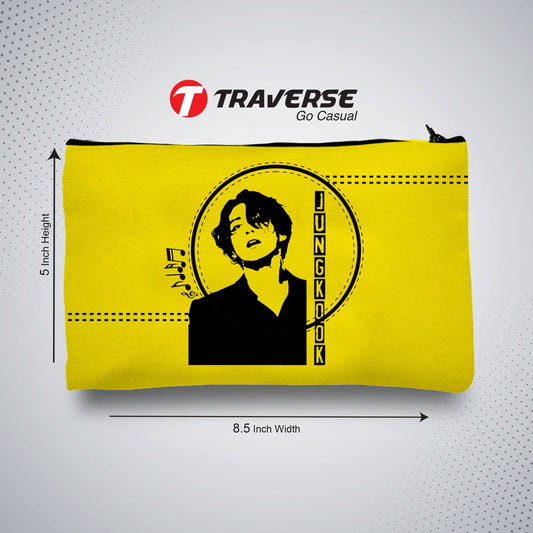 BTS Pencil Pouch - Best Quality KPOP pencil Case (Digitally Printed on Fabric by Traverse)