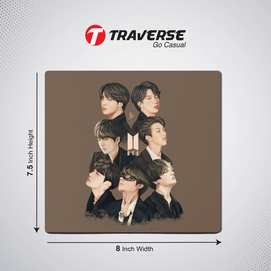 Digitally printed BTS Computer Mouse Pad